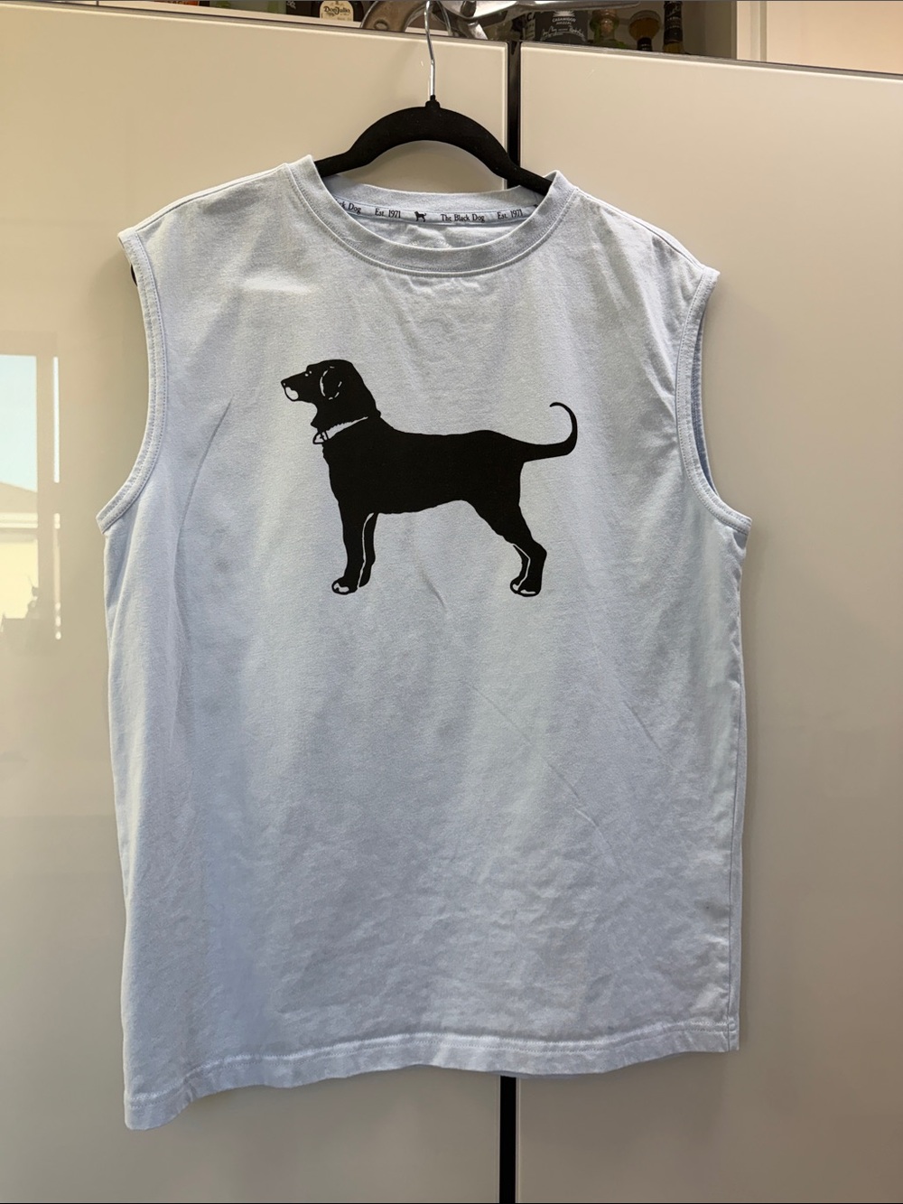 The Black Dog Light Blue Dog Silhouette Tee - The Black Dog